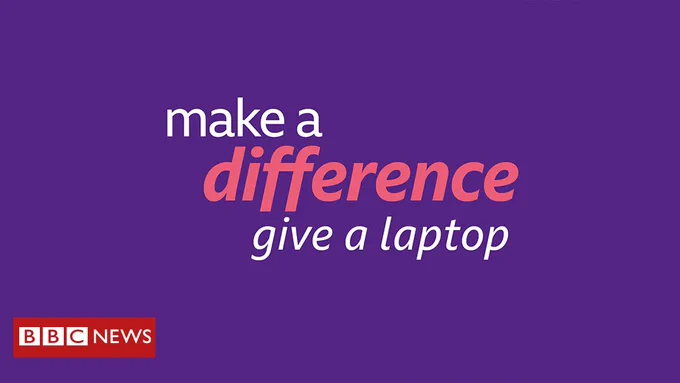 Make a difference give a laptop