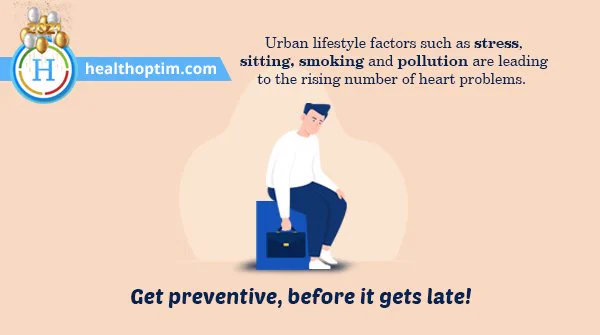 Increasing pollution, stress and other factors like long sitting hours, smoking, unhealthy eating habits, etc are leading to a rising number of heart problems. Check your risk score for cardiovascular diseases on the HealthOptim app now and start preventing your heart for a healthier life! https://bit.ly/3hQXbig