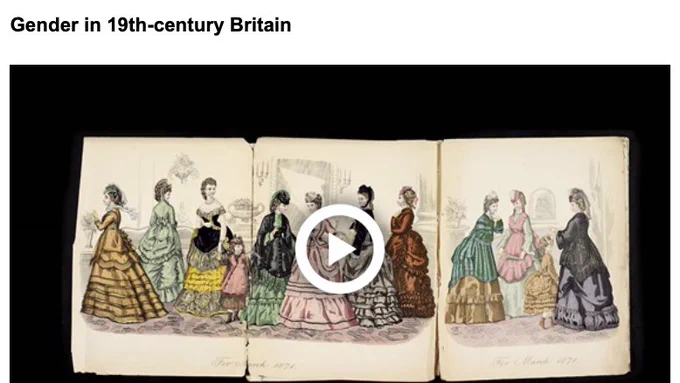 Film on Gender in 19th-century Britain with academic Kathryn Hughes.