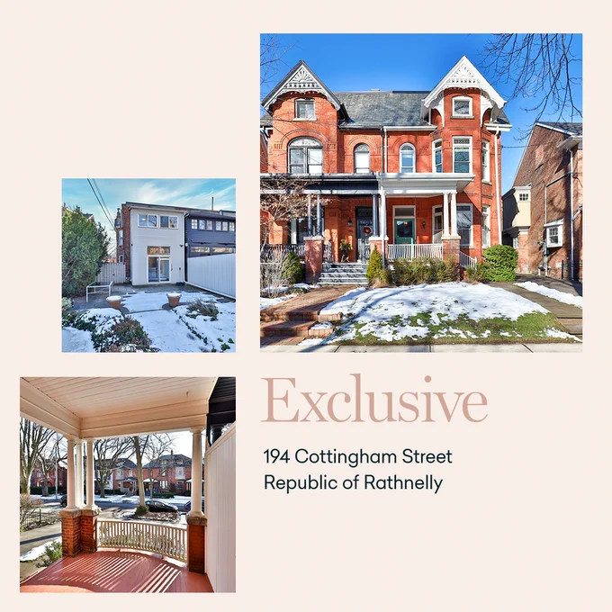 An absolute gem in the sought-after neighbourhood of the Republic of Rathnelly. It is located in an ideal midblock location on a lovely tree-lined boulevard. This large semi-detached Victorian boasts unspoiled character and period features. Its original details include pine woodwork, fireplaces, 10 ft ceilings, crown mouldings and four bedrooms. An extremely rare private drive allows for parking for at least three cars. The 140 ft deep lot provides ample garden and outdoor space.

This home is in the highly-coveted Brown School District (English and French immersion). An easy walk to the private “Pump Park”, Summerhill and Dupont Subway stations, Yonge Street and Yorkville shops and restaurants, tennis clubs, Ramsden Park and ravines. It is a wonderful, peaceful and well-defined neighbourhood that is close to everything.