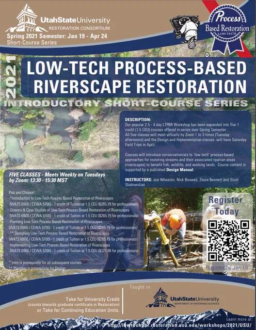 Flyer for Spring Semester 2021 LTPBR Short-Course Series.