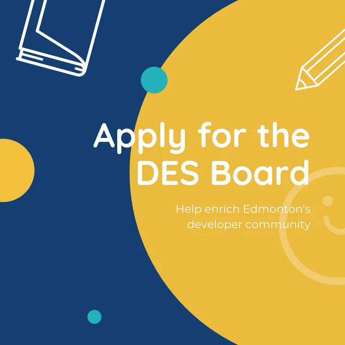 Apply for the Dev Edmonton Society Board to help enrich Edmonton's developer community