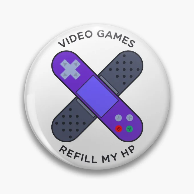 Pin for video game fans