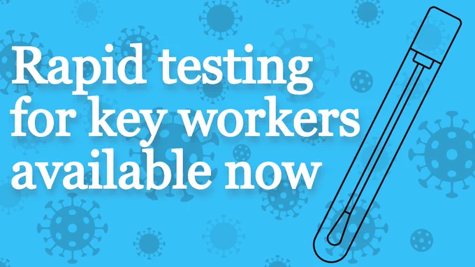 Do you have to leave home to help keep essential services running? You can book a free rapid Covid test in Southwark