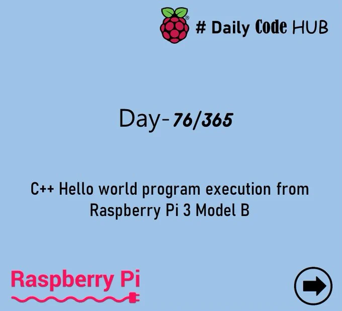 #dailycodehub #push #Programming #try #code #learning #dailycode #day75 #dailylearning #learncoding #codinglife #dailypost 

Visit : https://www.innovationmerge.com/explore/

Reference: https://opensource.com/article/18/3/10-hello-world-programs-your-raspberry-pi

Visit Github: https://github.com/innovationmerge/DailyCodeHub2020