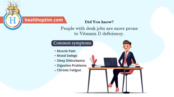 People with desk jobs are more prone to Vitamin D deficiency. 

Here are some common symptoms that may indicate Vitamin D deficiency in your body.

#wellness #vitaminddeficiency #health #healthylifestyle #lifestyle #healthcare #healthyliving #selfcare