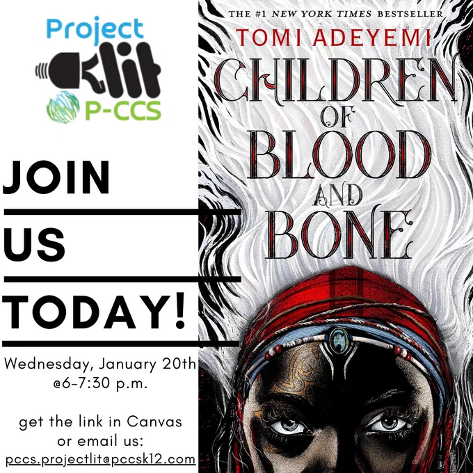 Children of Blood and Bone Book Cover Invitation