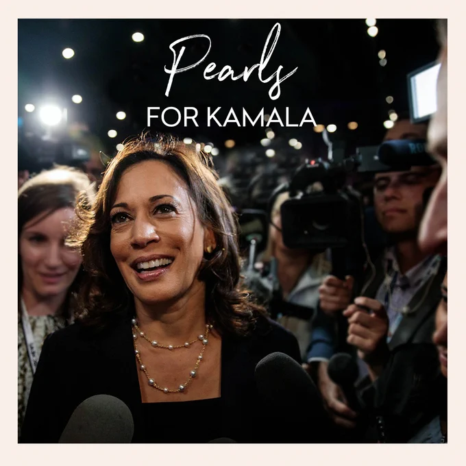 Women across the globe are pledging to wear pearls today to support the United States' first Black, South Asian and female Vice President as she takes her oath of office on Inauguration Day.

