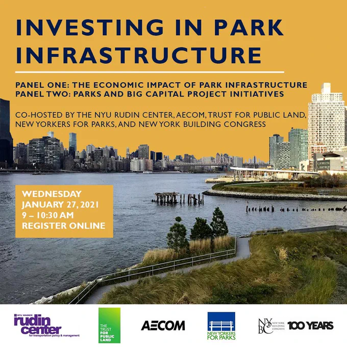 Investing in Park Infrastructure event graphic