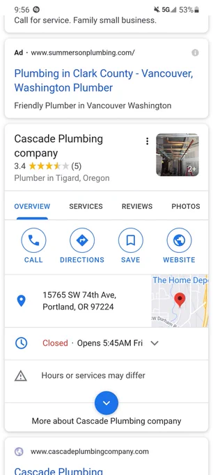 Cascade Plumbing Company