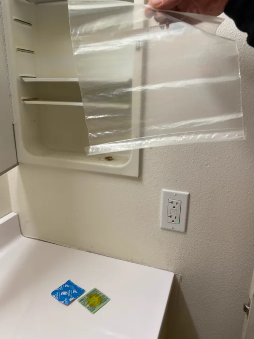 2 condoms in a bag.