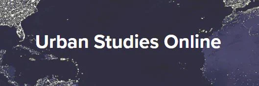 Urban Studies Online banner