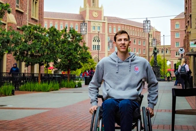 Zachary Pickett at the USC Village