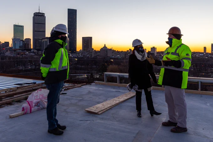 BAA roof (at sunrise)