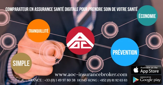 AOC Insurance Broker comparateur en assurance santé expatriés digital