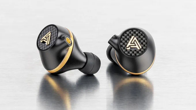Audeze Euclid planar magnetic earbuds.
