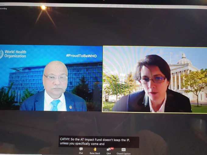 Q and A during webinar