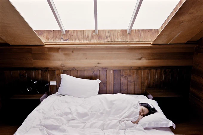 sleep, bed, woman