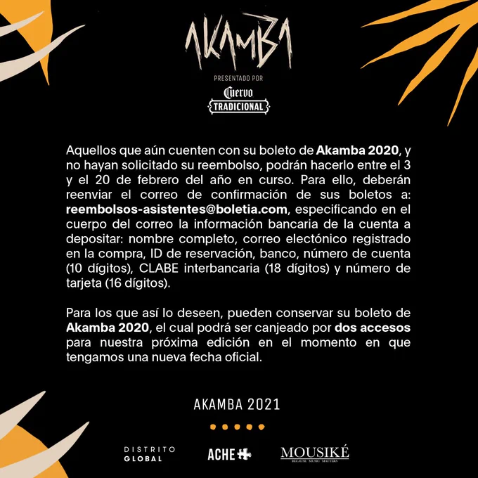 Akamba 2021: reprogramado hasta nuevo aviso debido a la pandemia de COVID-19
