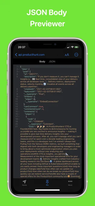 JSON Body Previewer