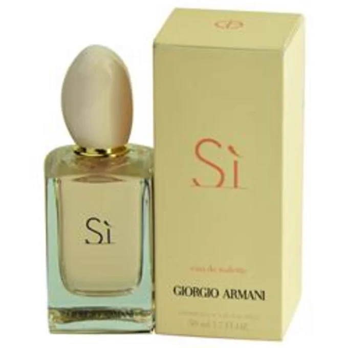 Giorgio Armani - Women's Perfume - Designer - ARMANI SI - First Introduced in 2015 - EDT SPRAY 1.7 OZ. Fragrance Notes - Cassis, May Rose, Freesia, Vanilla, Patchouli, Woody Notes, Ambroxan #womensperfumes #fragrances #lifedecoraddict #si #giorgiaarmani 

https://www.lifedecoraddict.com/armani-si-by-giorgio-armani-fwn-264663.html

or

https://www.lifedecoraddict.com/search/perfume