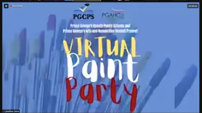 Virtual Paint Party for Prince George's County's Educators