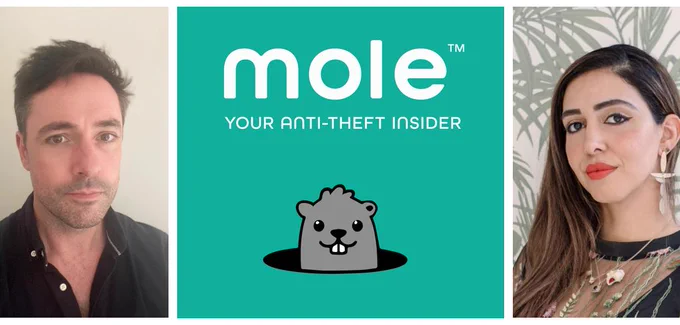 Sara Ahmadi & Mike Flanagan Co-founders of Mole - changing the face of vehicle security!