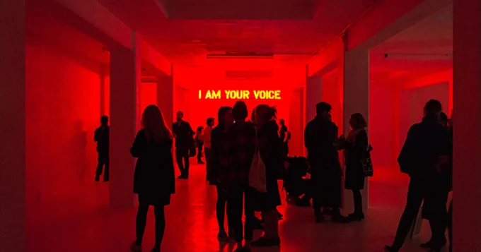 Claire Fontaine exhibition at KARST gallery Plymouth as part of We The People Are The Work
