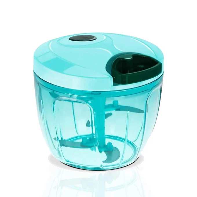 Manual Stainless Steel Compact Extra Sharp Hand Held Vegetable Chopper/Slicer with 5 Blades