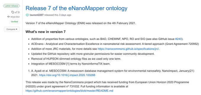 Changelog of Release 7 as found on the page linked in the tweet.
