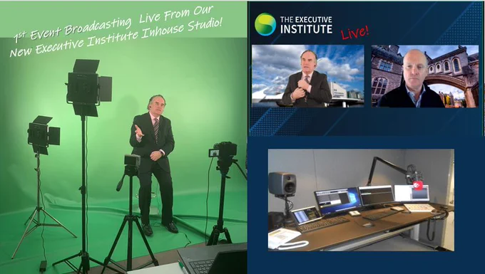 Launch of our new broadcasting studio this morning - lights, camera ... action!