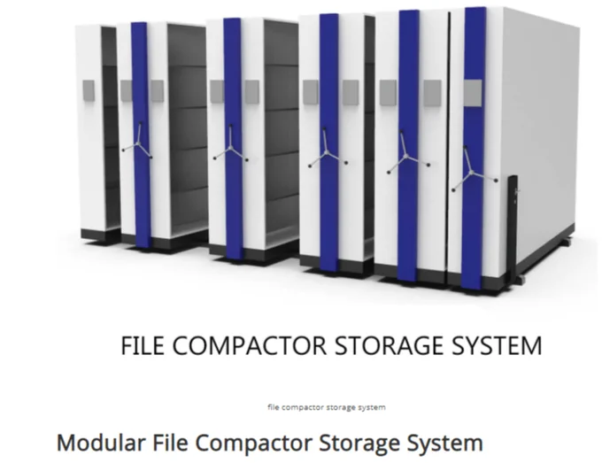 Image is about our file compactor storage system at Myriad Storage System LLP