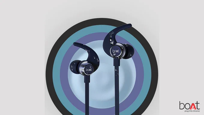 Boat Rockerz 255 Pro  neckband-style wireless earphones with 40 hours of non-stop music playback.