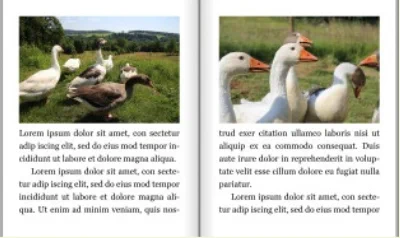 Images floated to the top of the page