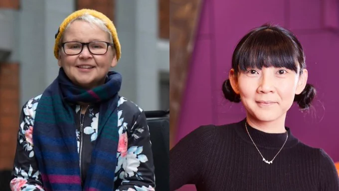 Two headshots of women, Nickie Miles-Wildin and Grace Ng, smiling. 