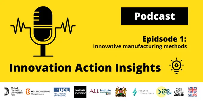 Innovation Action Insights - text graphic with microphone image