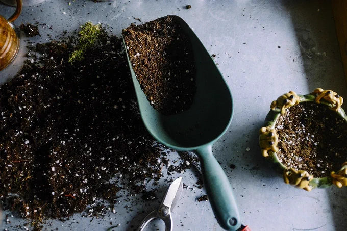 gardening, pots, soil