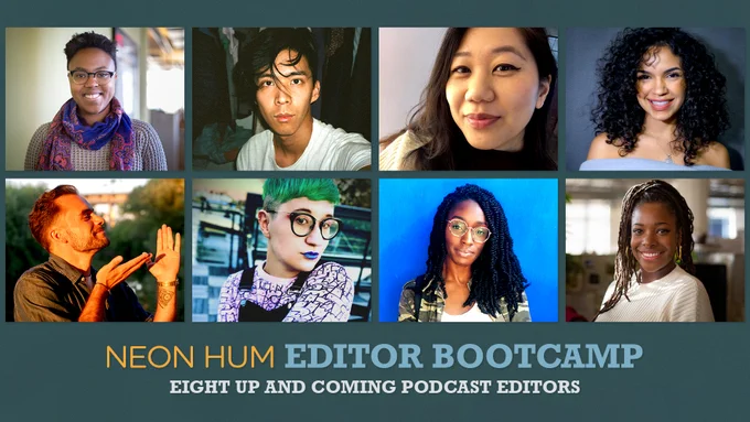 Pics of the 8 people chosen for the first Editors' Bootcamp