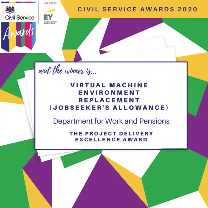 Civil Service Awards 'and the winner is' graphic.