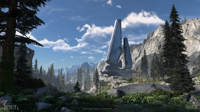 A look at the Zeta Halo from Halo Infinite.
