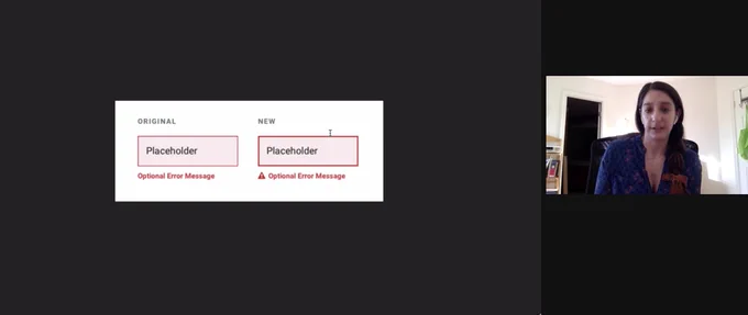 Before and After of an error UI