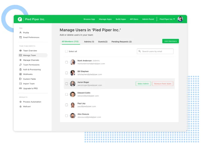 Flock's powerful admin controls