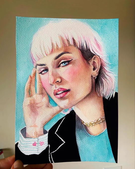 @arusparz_art @albasparz Ilustración en acuarela. DM para encargos!