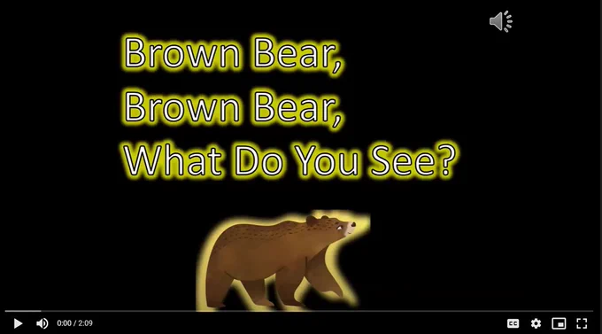 Brown Bear capture of the video screen.