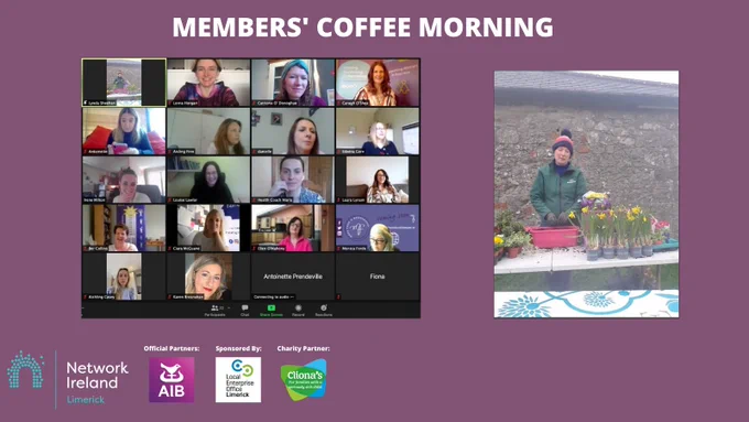 Network Ireland Limerick Members enjoyed their coffee morning yesterday, on Thursday morning. The event was hosted by Lynda Sheehan, owner of Rockbarton Garden Centre.