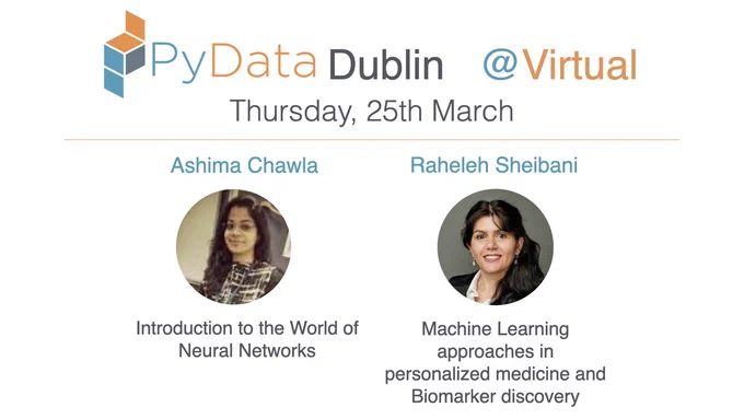 Ashima Chawla will present 'Introduction to the World of Neural Networks'. Raheleh Sheibani will present 'Machine Learning approaches in personalized medicine and Biomarker discovery'