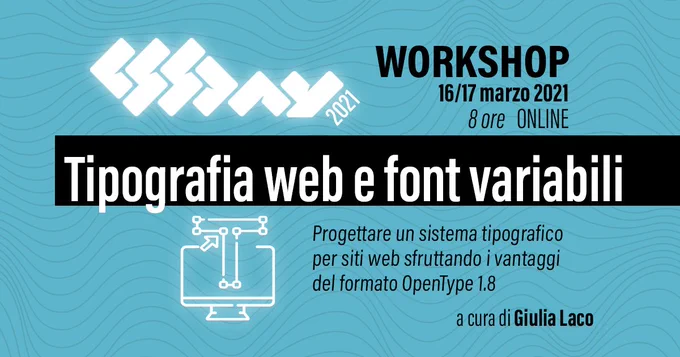 Tipografia web e font variabili - workshop