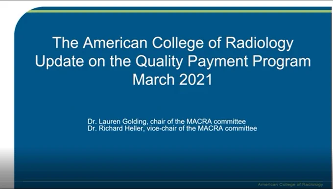 Image of first slide from the QPP presentation.