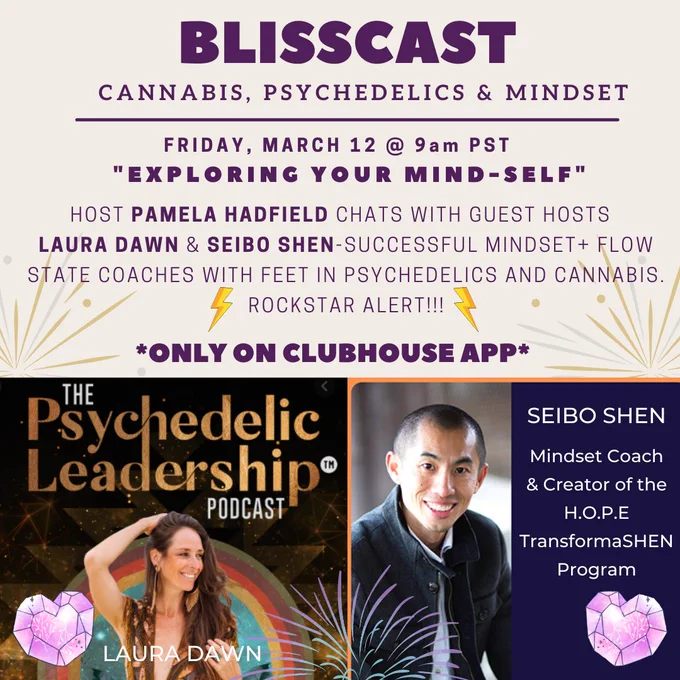Join The BlissCast Show on Clubhouse.
