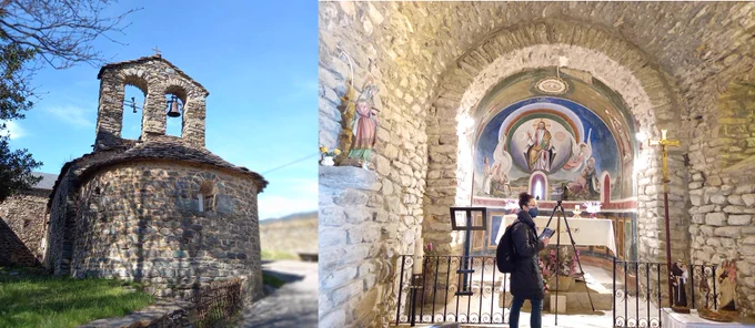 🟢TURISME
Continuem gravant recorreguts virtuals en #3D a 3 esglésies   del #Ripollès posant en valor el #patrimoni: 
➡Església St Marcel de Planès a Planoles
➡St Cristòfol de Ventolà a Ribes de Freser 
➡Capella del Baell a Campelles
Projecte #PECTTurisme  fons europeus #Feder